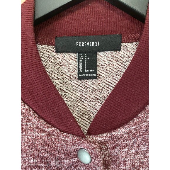 Forever 21 French Terry Bomber/Varsity Style Jacket - Picture 3 of 4